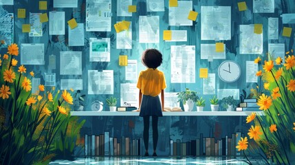 person using the 2-minute rule to quickly tackle small tasks and clear their to-do list.