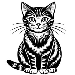 cat silhouette vector illustration svg file