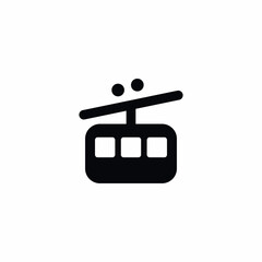 Funicular Cableway Incline Transport icon © Nijat