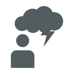 cloud computing concept icone