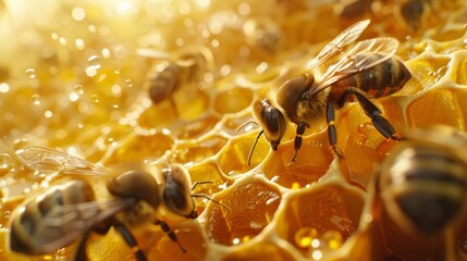 Harmonious Hive Activity on a Golden Honeycomb