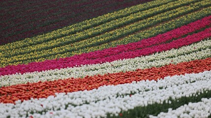 champ de tulipes en Haute Provence