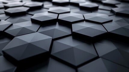 hexagonal hightech pattern background - obrazy, fototapety, plakaty