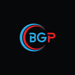 BGP Letter Initial Logo Design Template Vector Illustration