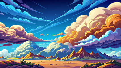 Realistic Clouds Vector Bringing Atmospheric Charm to Your Designs - obrazy, fototapety, plakaty