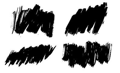 Brush strokes vector. Diagonal textured painted backgrounds - 777730261