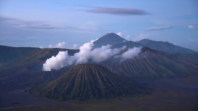 Mount Bromo (known as Gunung Bromo in the local language of Bahasa)