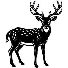 deer silhouette vector illustration svg file