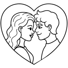 silhouette of a couple