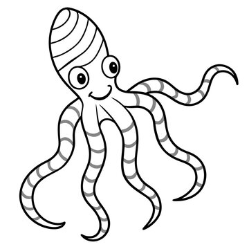 octopus cartoon page