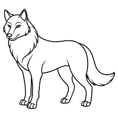 drawing of a fox