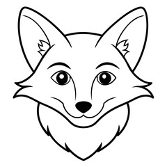 cartoon fox head