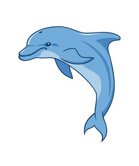 Dolphin vector character mascot
