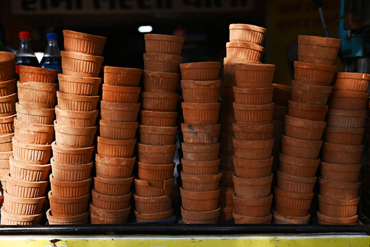 Drinking chai on the street in India