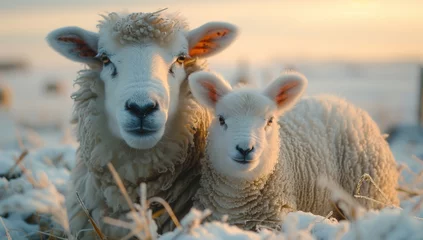 Foto op Aluminium sheep and lamb © paul