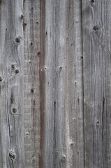 Fototapeta premium Texture of old country fence of weathered rough wooden boards