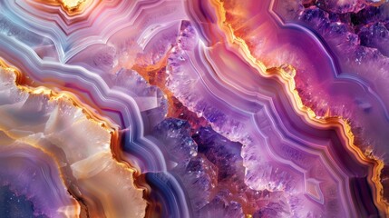 Wallpaper showcasing the radiant beauty of Dugway geode crystals - obrazy, fototapety, plakaty