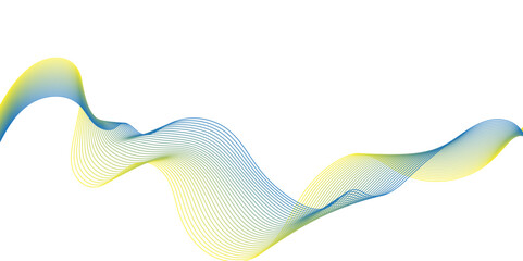 abstract background, simple but noticeable pattern design , wave design in blue and yellow color combo 