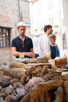 Typical italian street market
