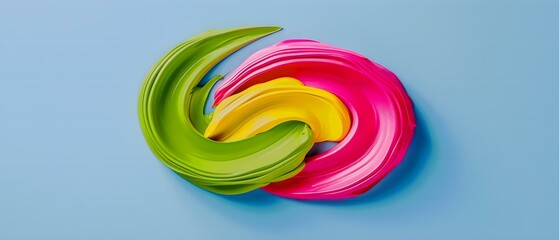 Obraz premium colorful lollipop on a green background