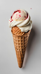 Refreshing Ice Cream on a White Background (High-Res Photo)