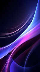 Obraz premium Curved light trails extend upward. Comet shaped lines on dark background