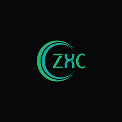 ZXC letter logo creative design. ZXC unique design
