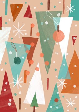 winter modern abstract background