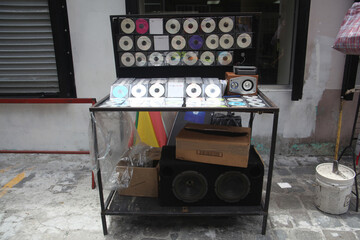 Street sale of CDs