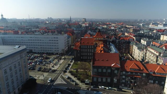 University Of Silesia In Katowice From The Aerial View
