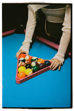 Preparing table for a game