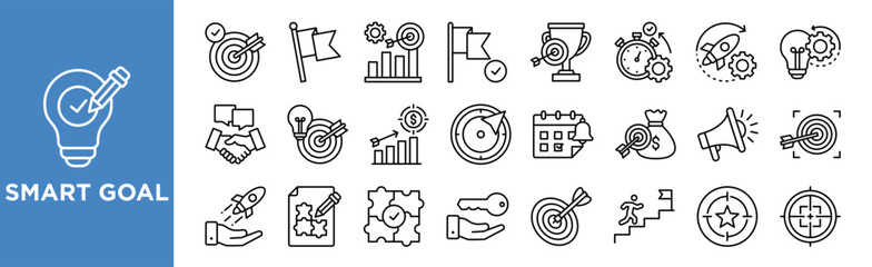 Smart Goal Icon Set