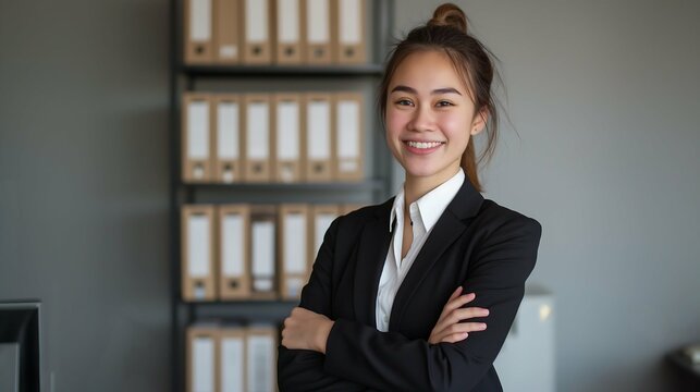 Corporate Charm Polished Portrait of a Woman in Business