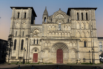Fototapeta na wymiar Roman Catholic abbey church of the Holy Cross (Eglise Sainte-Croix) built in the late XI - early XII centuries. Bordeaux, Aquitaine, France.