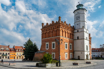 Old town of Sandomierz town at spring time. - 777762897