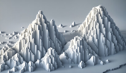 Obraz premium Snowy Mountain Range