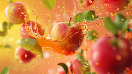 Citrus Burst. Fresh Oranges Sliced in Juicy Explosion on Orange Background