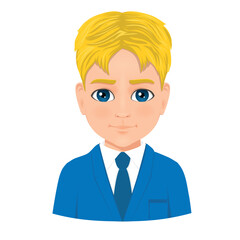 blonde haired male student