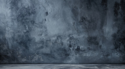backdrop Concrete Studio Background empty dark grey plaster texture wall floor - obrazy, fototapety, plakaty