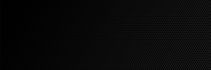 Black metal texture steel background. Perforated sheet metal. vector