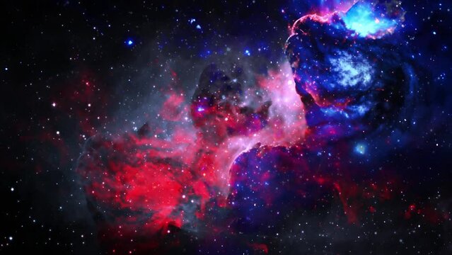 colorful nebula galaxy particles space background
