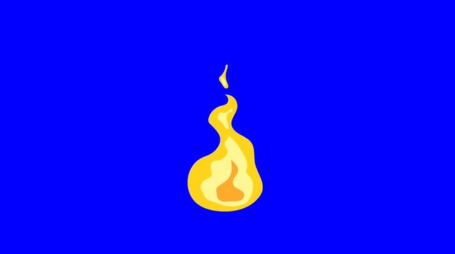 Fire Heat blue screen video