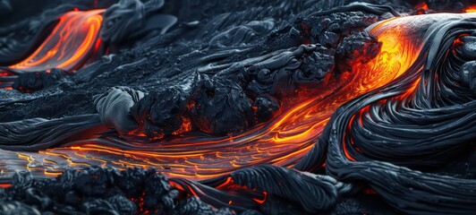 Capture the fluid and dynamic textures inspired by lava flow, adding a touch of intensity and creativity to design compositions