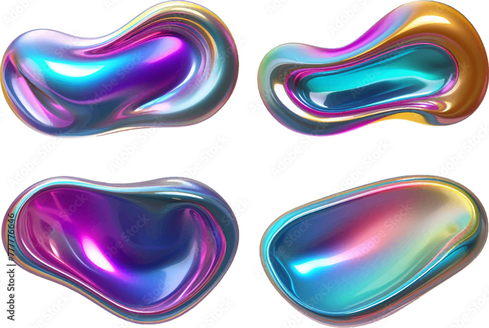 Poster set of abstract modern graphic elements. dynamical colored forms and line. gradient abstract banners