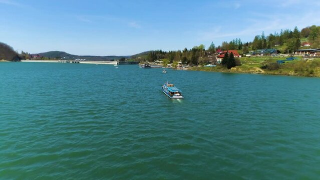 Solina Lake Aerial View Bieszczady Poland