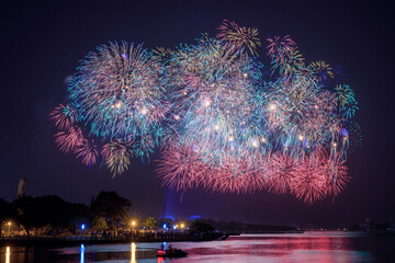 A 30 minutes' celebration fireworks of the Doube Tenth National Birthday at Yu Guang Island besides...