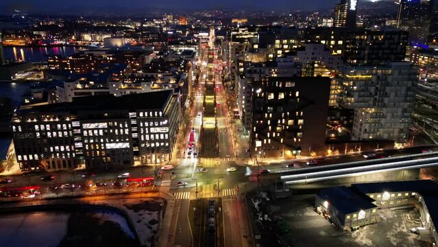 Hyperlapse of the traffic in Bj&oslash;rvika, Oslo