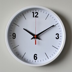 clock face, clean bright and plain, with arabic number generative ai images