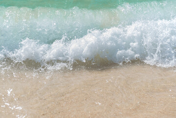 Fototapeta premium Sand beach and ocean wave