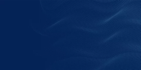 Fotobehang blue texture abstract geometric pattern graphic line brochure vector dots blue modern wavy arts © Afrin